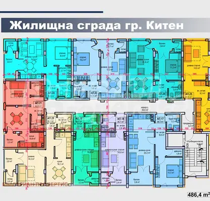 Снимка 5 — Многостаен апартамент в Бургас, Китен