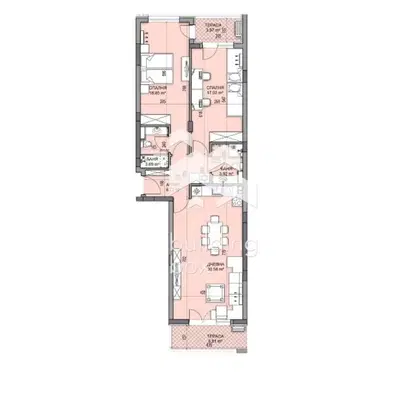 Photo 2 — 3-bedroom apartment in Plovdiv, Gagarin