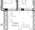 Снимка 2 — Двустаен апартамент с двор в Христо Смирненски, Пловдив