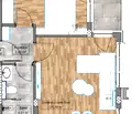 Снимка 5 — Двустаен апартамент с тераса в Кършияка, Пловдив