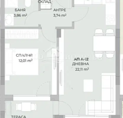 Photo 2 — 2-bedroom apartment in Plovdiv, Ostromila