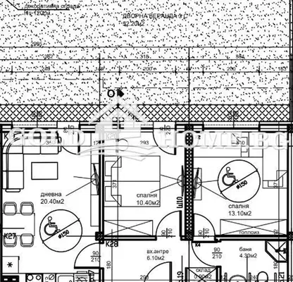 Снимка 2 — Тристайен апартамент 73 кв.м. в Остромила с тераса