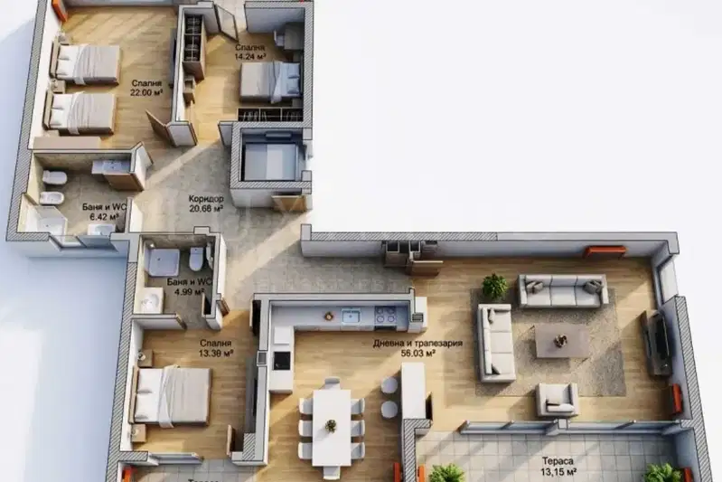4-bedroom apartment in Plovdiv, Otdih I Kultura