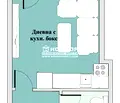 Снимка 2 — Едностаен апартамент с тераса в Тракия, Пловдив