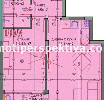 Photo 3 — 2-bedroom apartment in Plovdiv, Trakiya