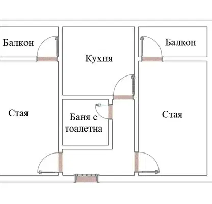 Снимка 4 — Двустаен апартамент с южно изложение в Белите брези, София