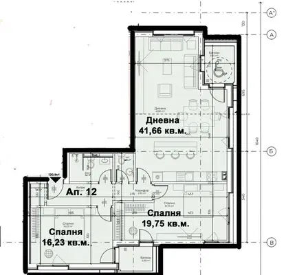 Снимка 2 — Тристаен апартамент с панорамна гледка в Драгалевци