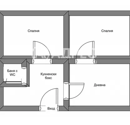 Photo 3 — Two-room apartment converted into three-room in Lyulin 5