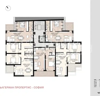 Снимка 2 — Тристаен апартамент в Люлин 9 с паркомясто и асансьор
