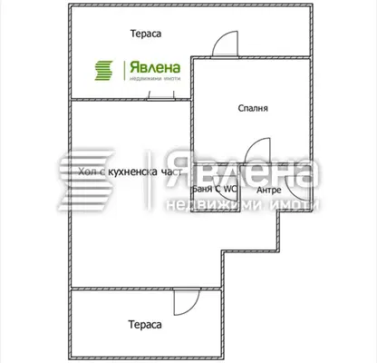 Снимка 3 — 2-стаен апартамент с две тераси в Малинова долина, София