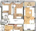 Снимка 4 — Тристаен апартамент в Овча купел 2 с тераса, ново строителство