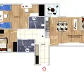 Снимка 2 — Тристаен апартамент в Овча купел 2 с тераса