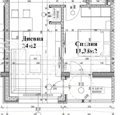 Снимка 4 — Двустаен апартамент в София, Слатина