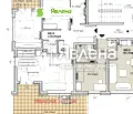 Снимка 5 — Просторен 3-стаен апартамент в Сухата река с асансьор