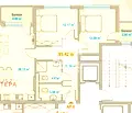 Снимка 2 — Тристаен апартамент с балкони в Зона Б-19, София
