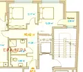 Снимка 2 — Тристаен апартамент с балкони в Зона Б-19, София