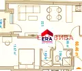 Снимка 2 — Двустаен апартамент 84 кв.м. в Зона Б-5, западно изложение