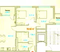 Снимка 2 — Тристаен апартамент в Зона Б-5-3, София с тераса