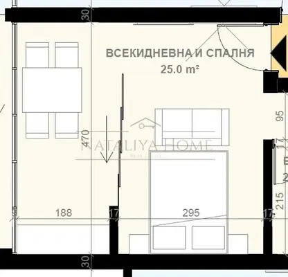 Снимка 2 — Едностаен апартамент в Бургас, Свети Влас