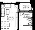 Снимка 3 — Двустаен апартамент с двор в Аспарухово, Варна