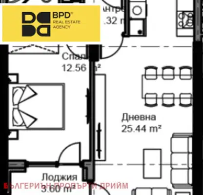 Снимка 5 — 2-стаен апартамент с тераса в Аспарухово, Варна
