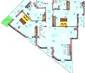 Снимка 2 — 4-стаен апартамент с морска панорама в Бриз, Варна