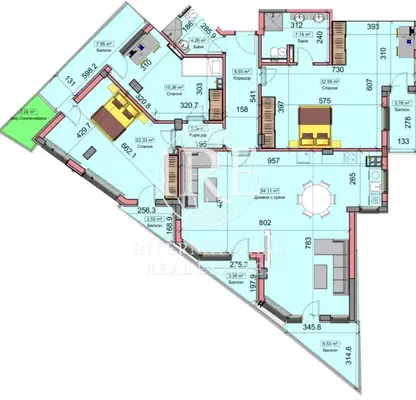 Снимка 2 — 4-стаен апартамент с морска панорама в Бриз, Варна