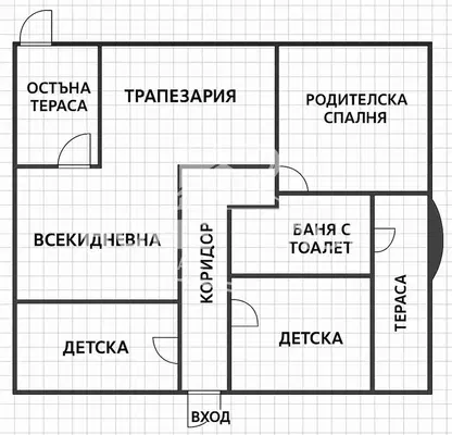 Снимка 5 — Просторен 4-стаен апартамент в Цветен квартал, Варна