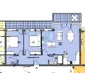 Снимка 3 — Тристаен апартамент с панорамна тераса в Галата, Варна