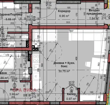Снимка 3 — Едностаен апартамент в Изгрев, Варна, ново строителство
