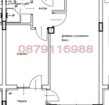 Снимка 4 — 2-стаен апартамент с южна тераса в Кайсиева градина, Варна