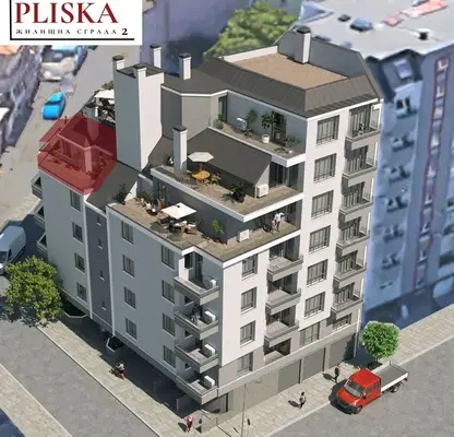 Снимка 3 — Тристаен апартамент с голяма тераса в Колхозен пазар, Варна