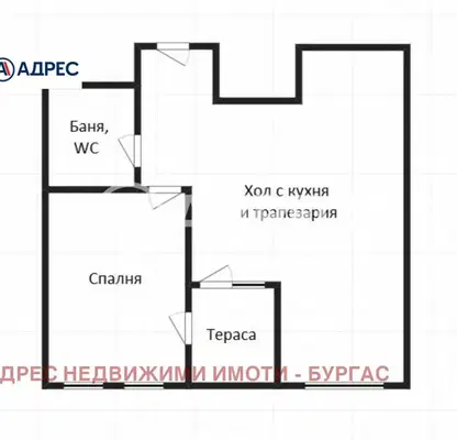 Снимка 3 — Двустаен апартамент в Бургас, Ахелой