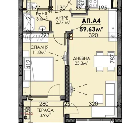 Photo 5 — 2-bedroom apartment in Burgas, Izgrev