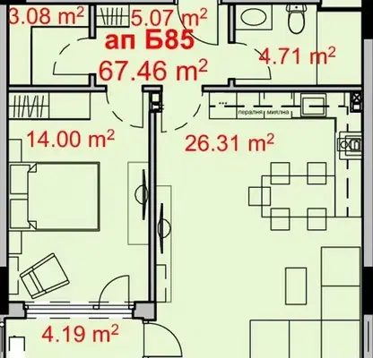 Photo 4 — 2-bedroom apartment in Burgas, Izgrev
