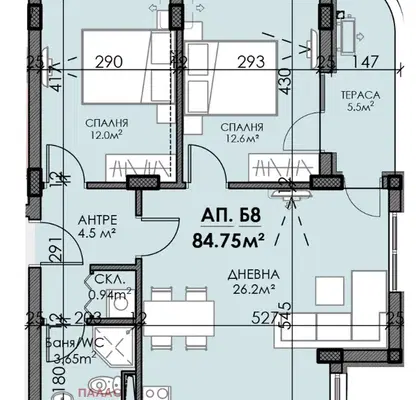 Photo 5 — 3-bedroom apartment in Burgas, Izgrev