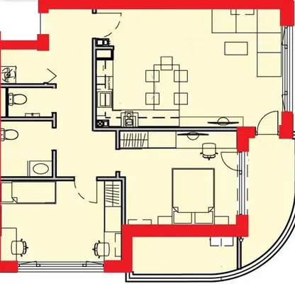 Снимка 2 — Тристаен апартамент в Изгрев, Бургас с тераса и паркинг