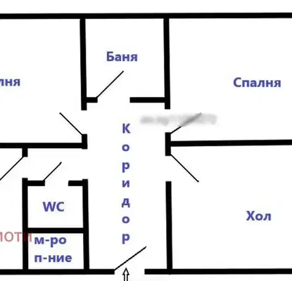 Снимка 2 — Тристаен апартамент с 4 стаи в Меден рудник, Бургас