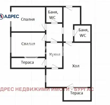 Снимка 4 — 3-стаен апартамент в Зорница, Бургас с близост до Морската градина