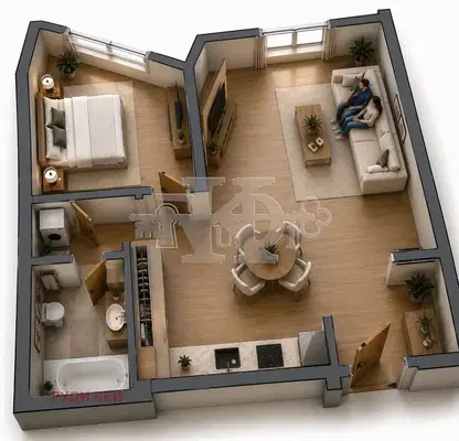Photo 2 — 2-bedroom apartment in Oblast Varna, Byala