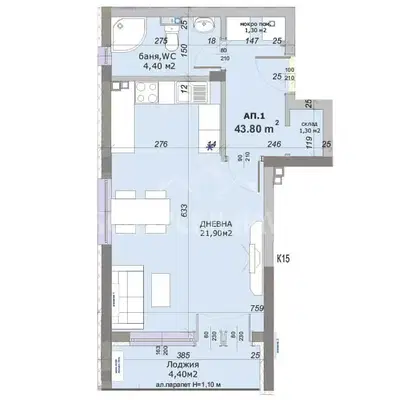 Photo 4 — 1-bedroom apartment in Oblast Veliko Tyrnovo, Gorna Oryahovica