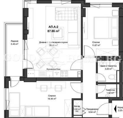 Photo 4 — 3-bedroom apartment in Plovdiv, Kyuchuk Parij