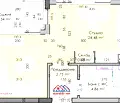 Снимка 5 — Едностаен апартамент в Остромила, Пловдив с паркомясто