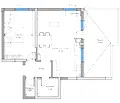 Снимка 3 — Двустаен апартамент с панорамна тераса в Тракия, Пловдив