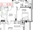 Снимка 2 — Тристаен апартамент с две тераси в Борово, София