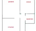 Снимка 5 — Двустаен апартамент в Център, София с възможност за ремонт
