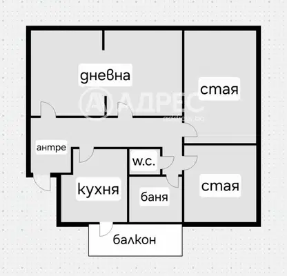 Снимка 4 — Тристаен апартамент в София, Център