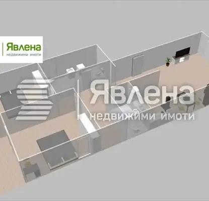 Снимка 4 — Тристаен апартамент в Център, София с функционално разпределение