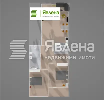 Снимка 5 — Тристаен апартамент в Център, София с функционално разпределение