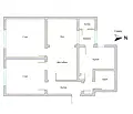 Снимка 2 — Тристаен апартамент в Център, София с тераса
